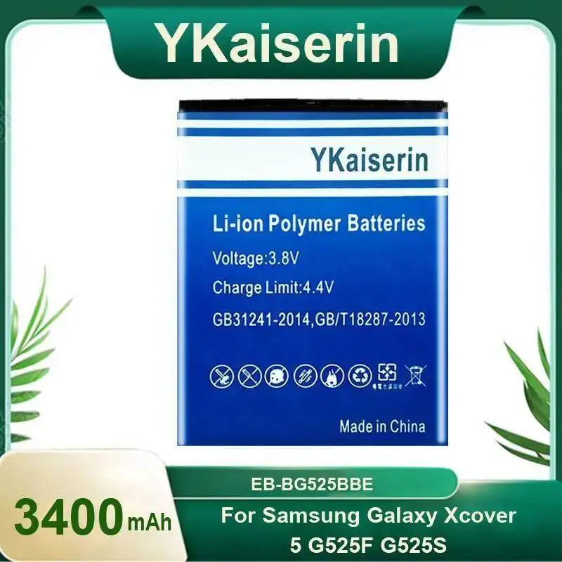 

Для Samsung Galaxy Xcover 5 G525F G525S аккумулятор для мобильного телефона EB-BG525BBE 3400 мАч высокопроизводительный стабильный источник питания