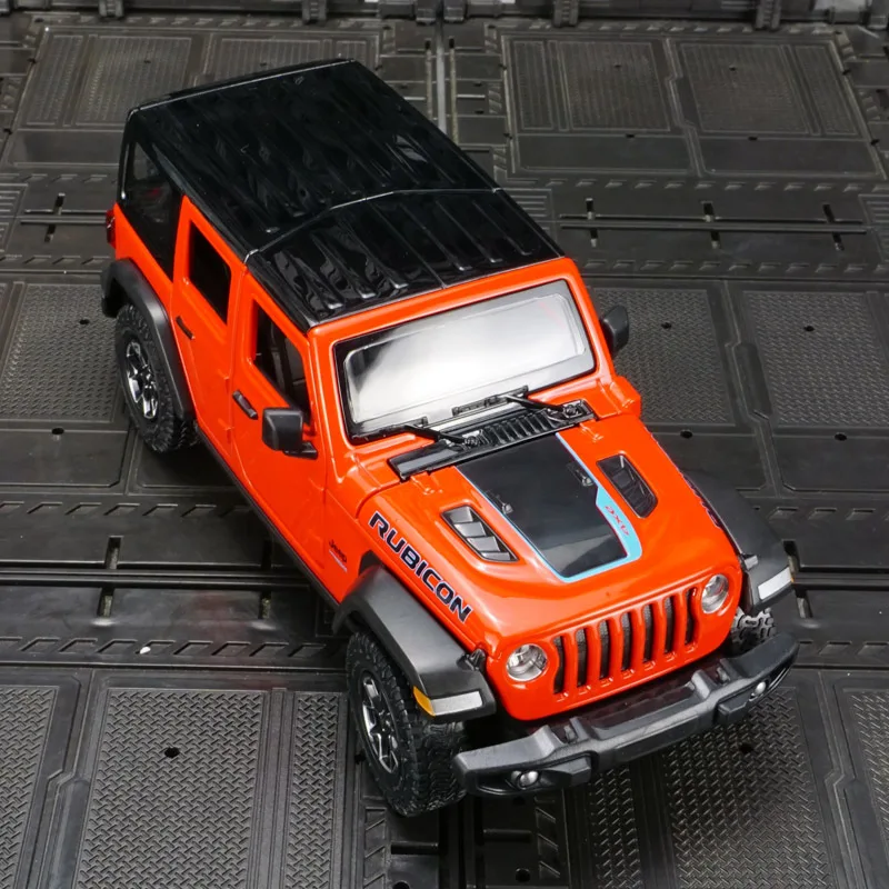 

1:24 Jeeps Wrangler Rubicon, модель автомобиля из сплава, литье под давлением, металлические внедорожники, модель автомобиля, высокая коллекция моделирования, детские игрушки, подарок