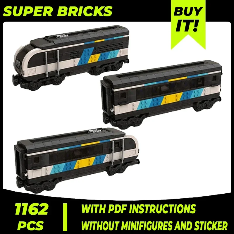 

Brightline Control Car Model Moc Building Bricks Locomotive Train Technology Modular Blocks Gift Christmas Toy DIY Sets Assembly