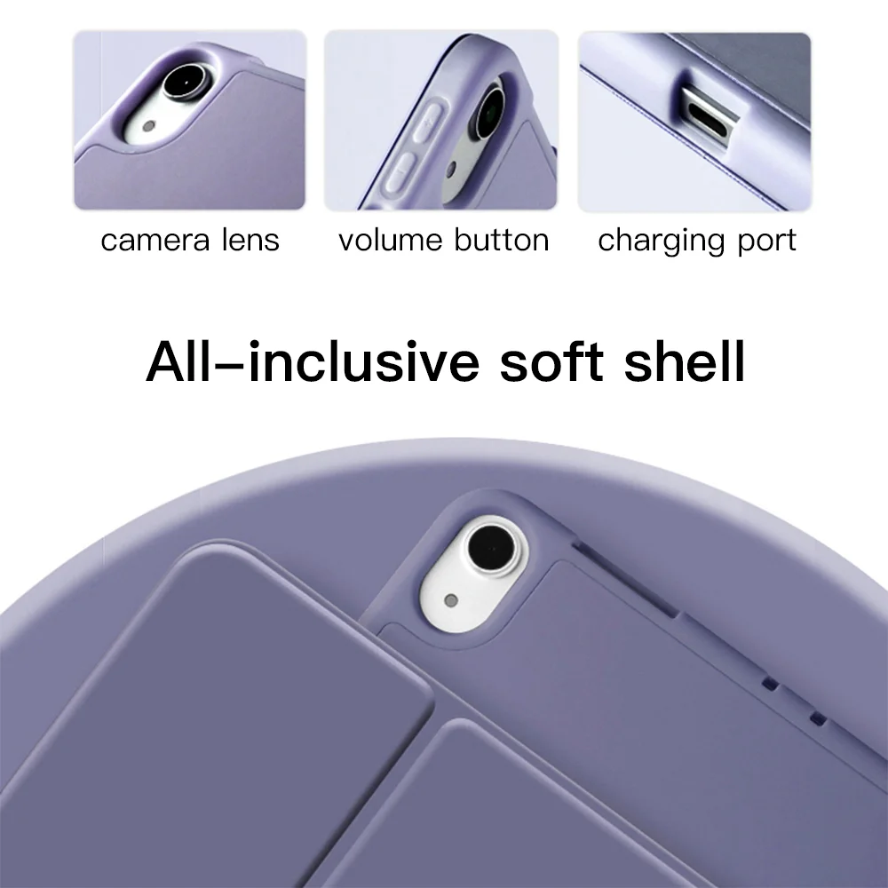 For iPad 9.7inch 5/6th  Case Accessories For iPad 7/8/9/10 Air 1/2/3/4/5 Pro 12.9 Pro 11 Mini1/2/3/4/5/6 Protective Cover Funda