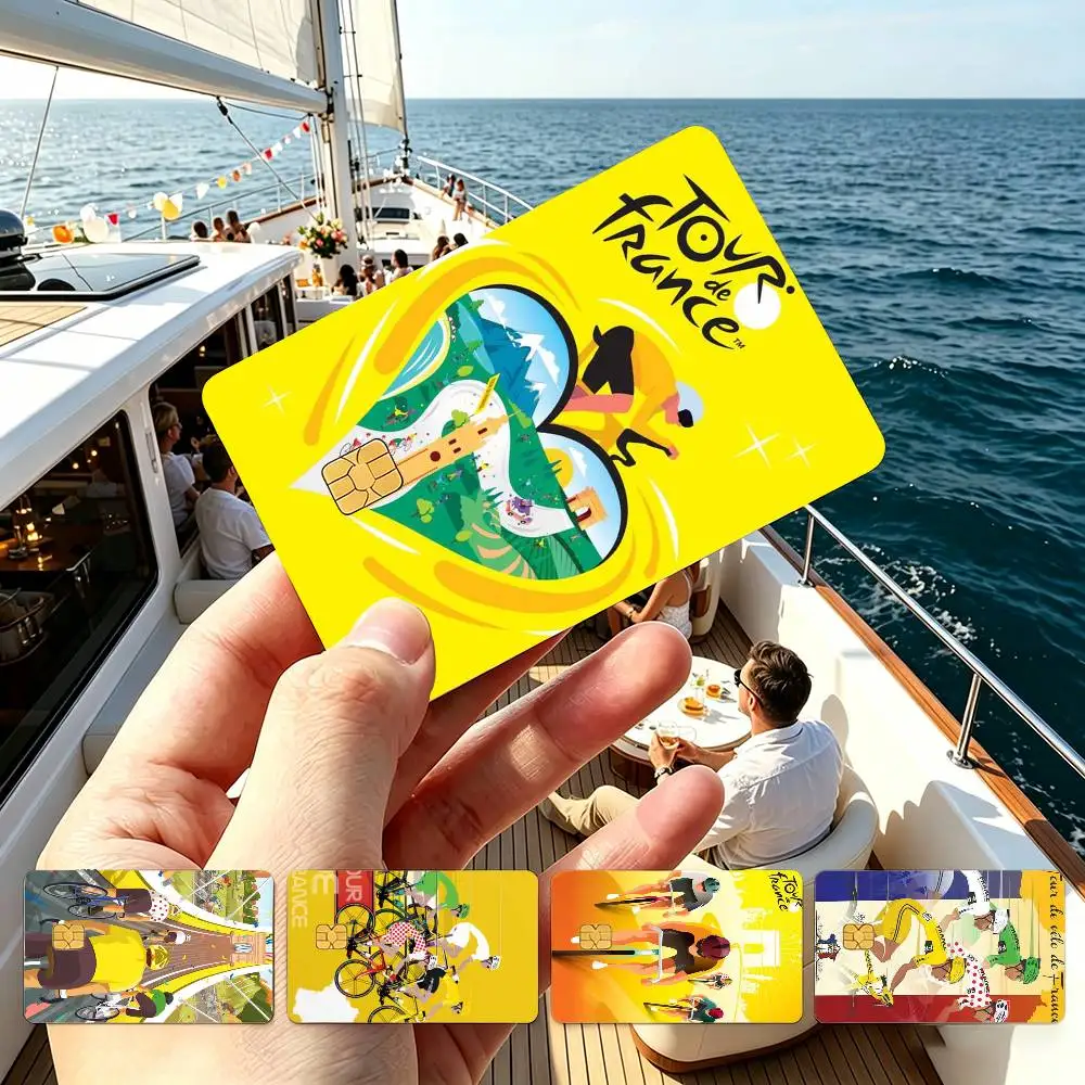 life movement Bike Tour de France Credit Card HD Stickers Small Chip Waterproof Sticker Game Card Decal Gift