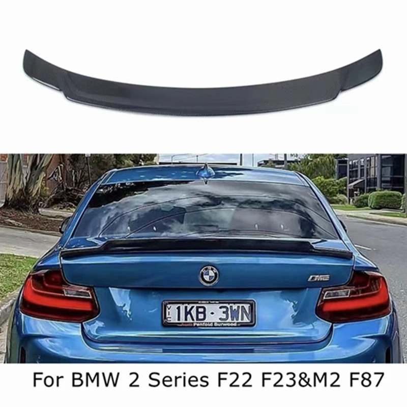 

For BMW 2 Series F22 F23&M2 F87 ESO Style Carbon Fiber Rear Spoiler Trunk Wing 2014-2020 FRP Gloss Black Forged Carbon