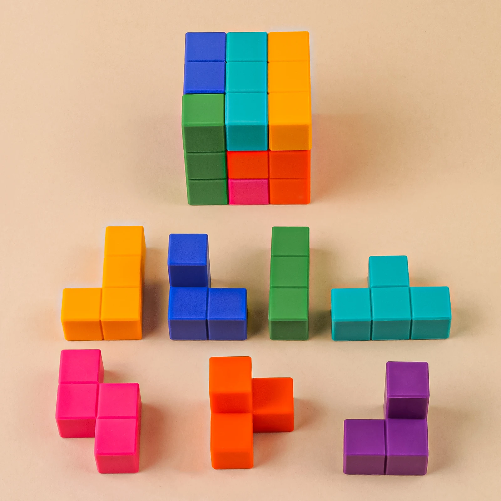TYRY.HU 3D Silicone Montessori Puzzle Toys for Kids Early Educational Brain Challenge Sensory Games Children's Educational Toy