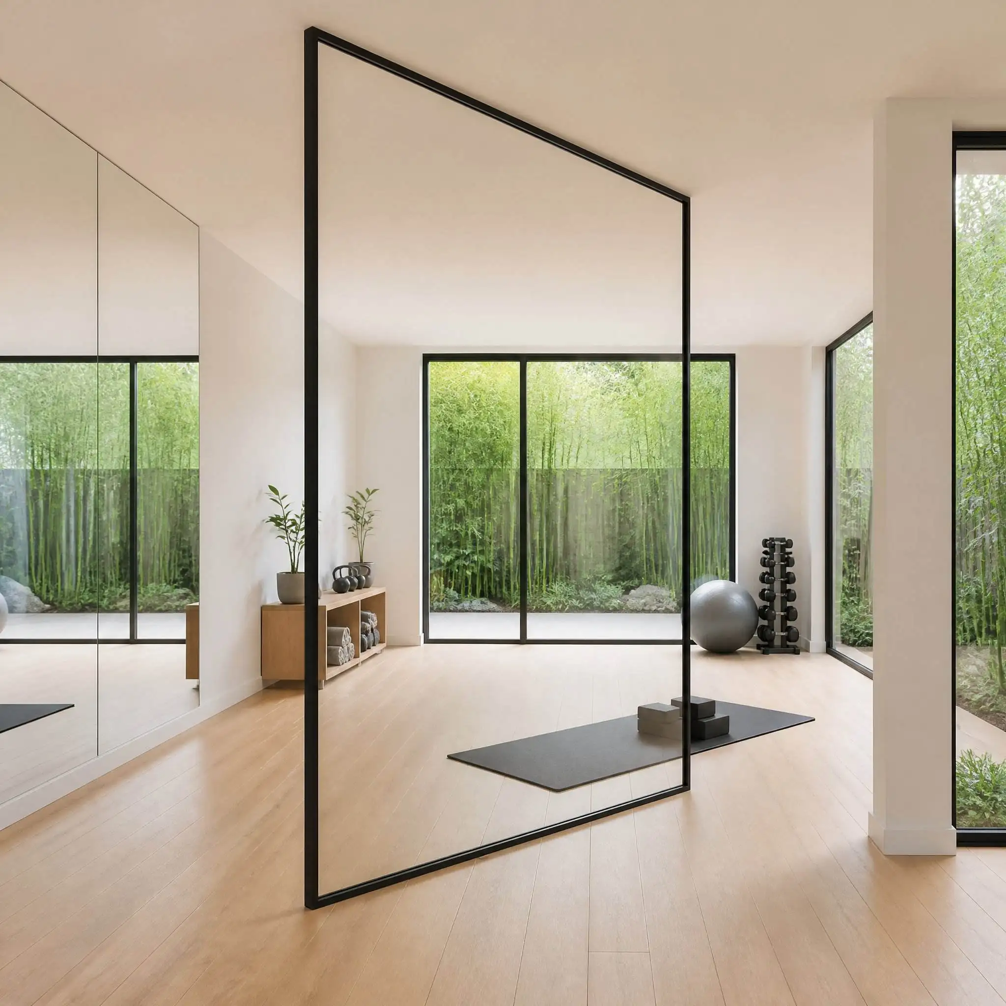 Ultra Thin Aluminum Alloy Frame Large Size Glass Door Villa Shopping Mall Commercial Revolving Doors Cost Effective Pivot Doors