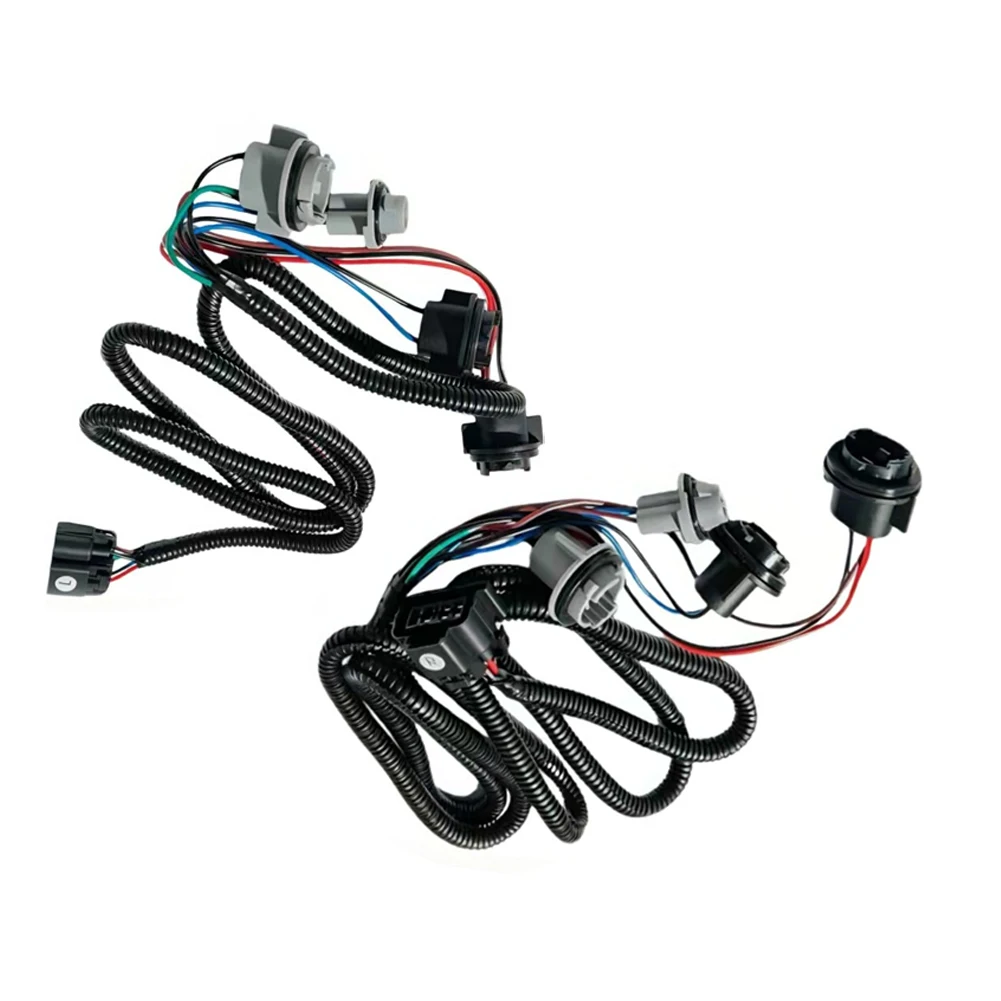 Pair Car Tail Light Lamp Wiring Harness Taillight Cable 16531401 16531402 For Chevrolet For Silverado 2003-2007