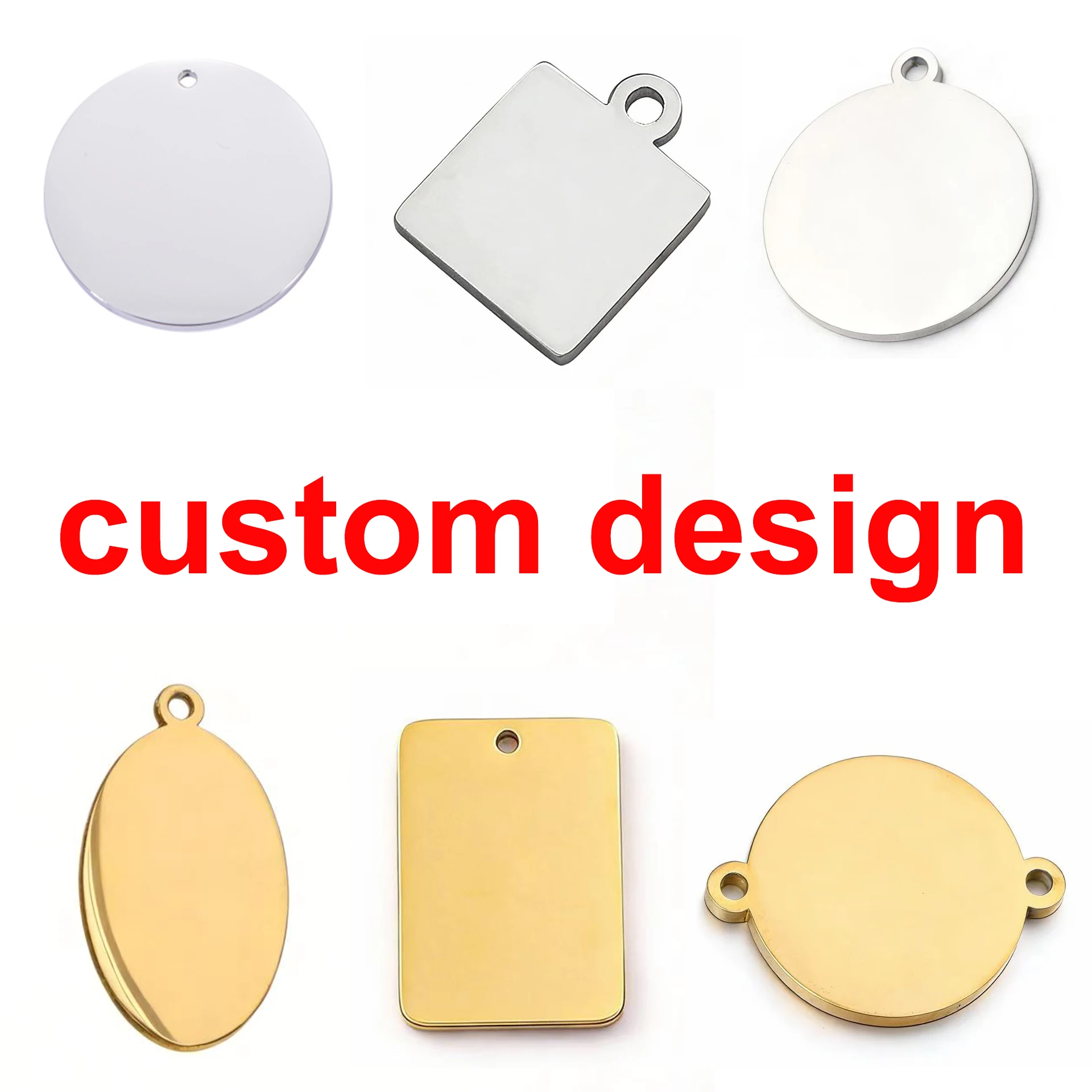 Customized Charms Supply OEM Charms Pendants Make Your Own Designs Stainless Steel Charms and Pendants Customize