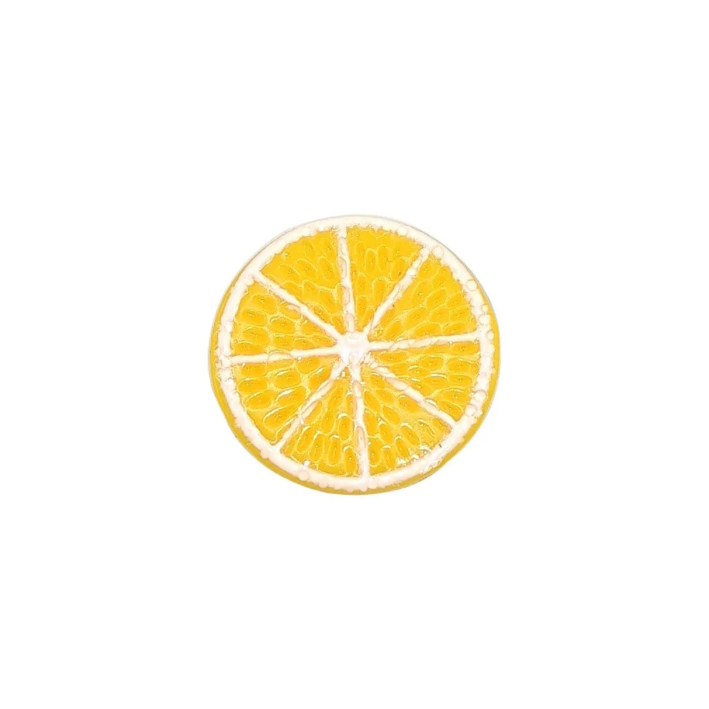 Simulation d'ornement Orange, 10 pièces, accessoires de bricolage, résine de fruits, crème, Gel, coque de téléphone, modèle de pince à cheveux, accessoires