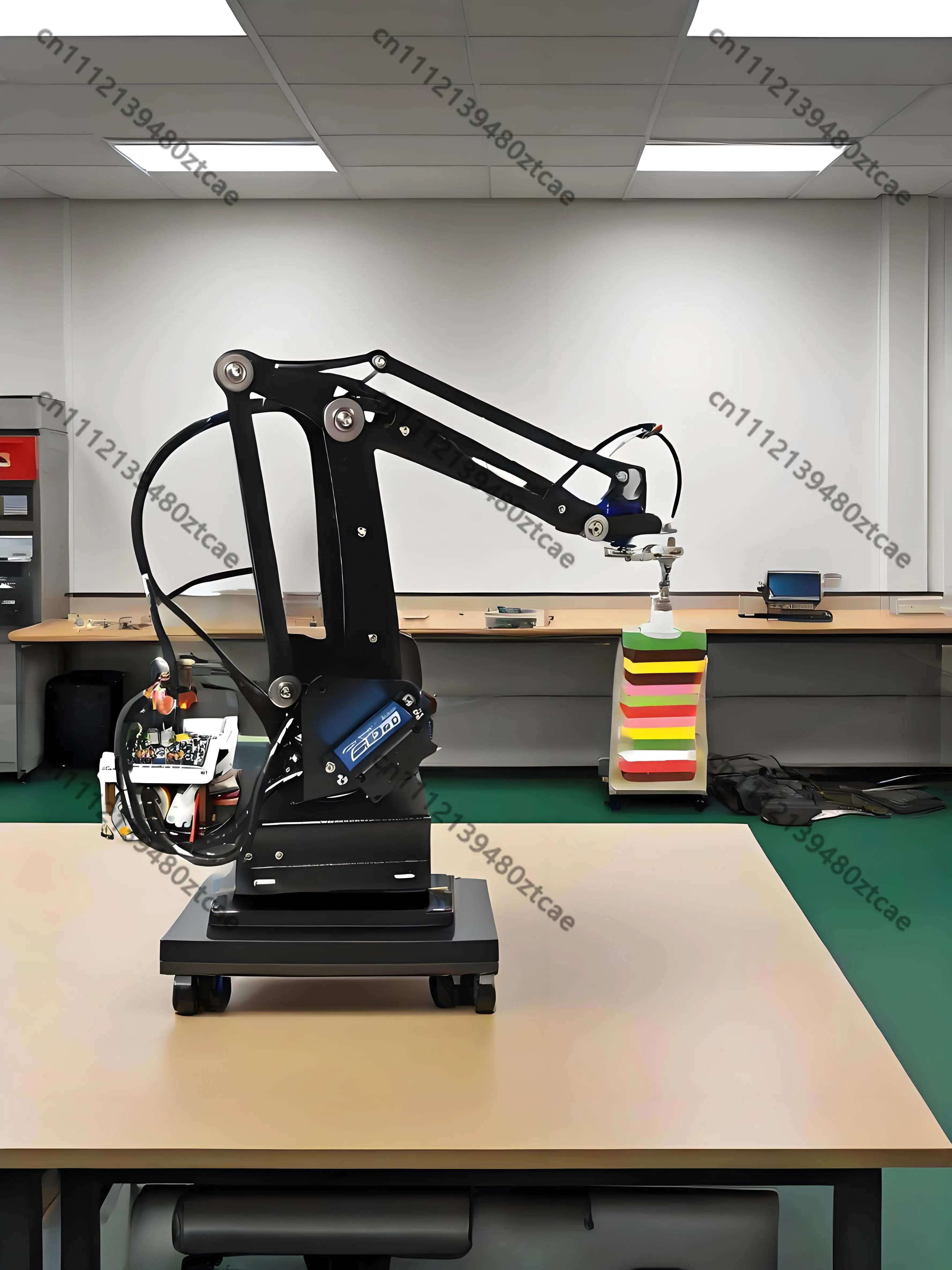 4-DOF Pneumatic Palletizing Robotic Arm, Full Metal Digital Servo Controller, for Arduino Learning & Competition