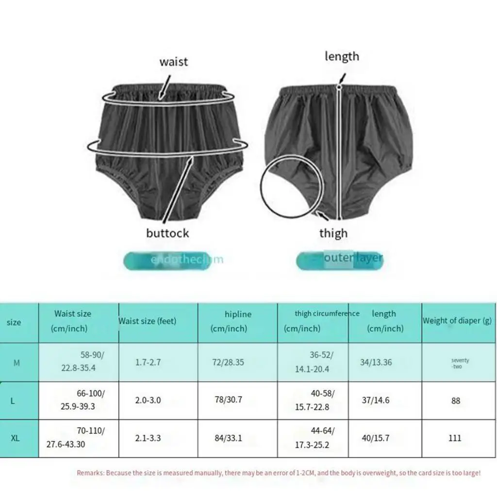 ملابس داخلية مضادة للتسرب للبالغين لغطاء حفاضات القماش غير البول #6
