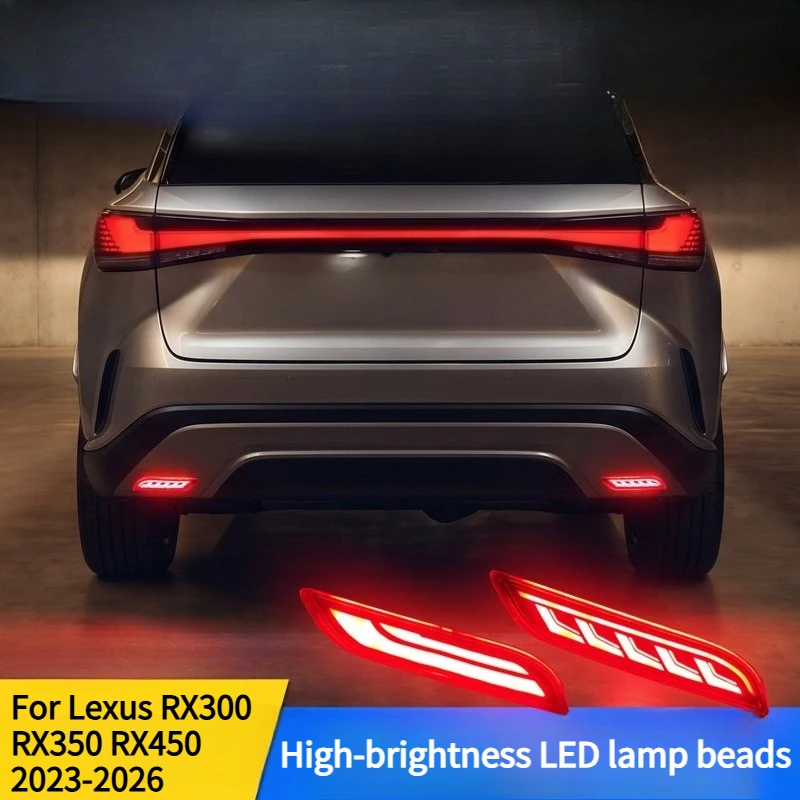For Lexus RX300 RX350 RX450 2023-2026 Rear Bumper Light Upgrade LED Brake Warning Light Navigation Light Car Accessories