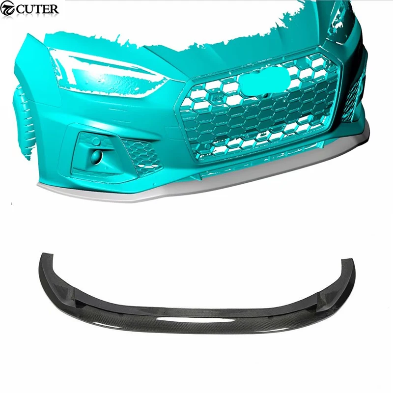 A5 B9 Sline S5 Dry Carbon Fiber Front Bumper Lip Splitter for Audi A5 S5 Car Body Kit 2021