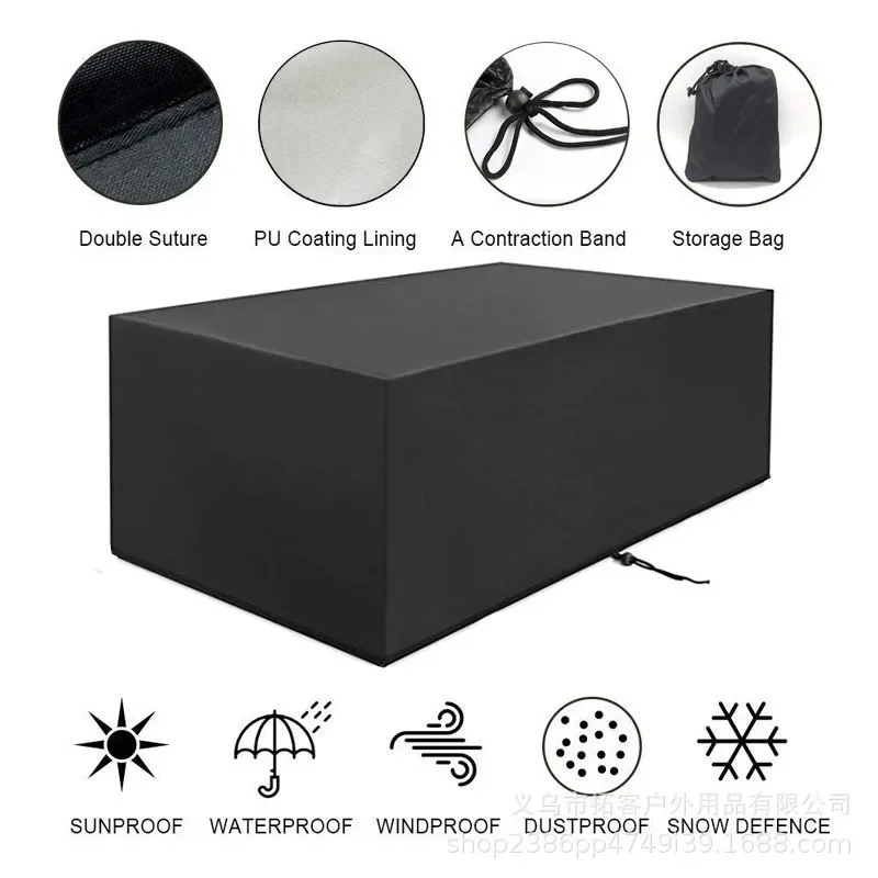 

Garden Patio Protective Almighty Waterproof Cover Tarpaulin Furniture Dust Rattan Table and Chair Sofa Waterproof Rain Cover