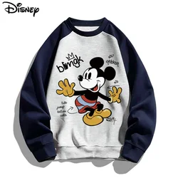 Disney Brand Clothing New Arrival Top Fashion Pullovers Casual Cotton Cartoon Print Short Mickey Mouse O-neck Women Sweatshirts