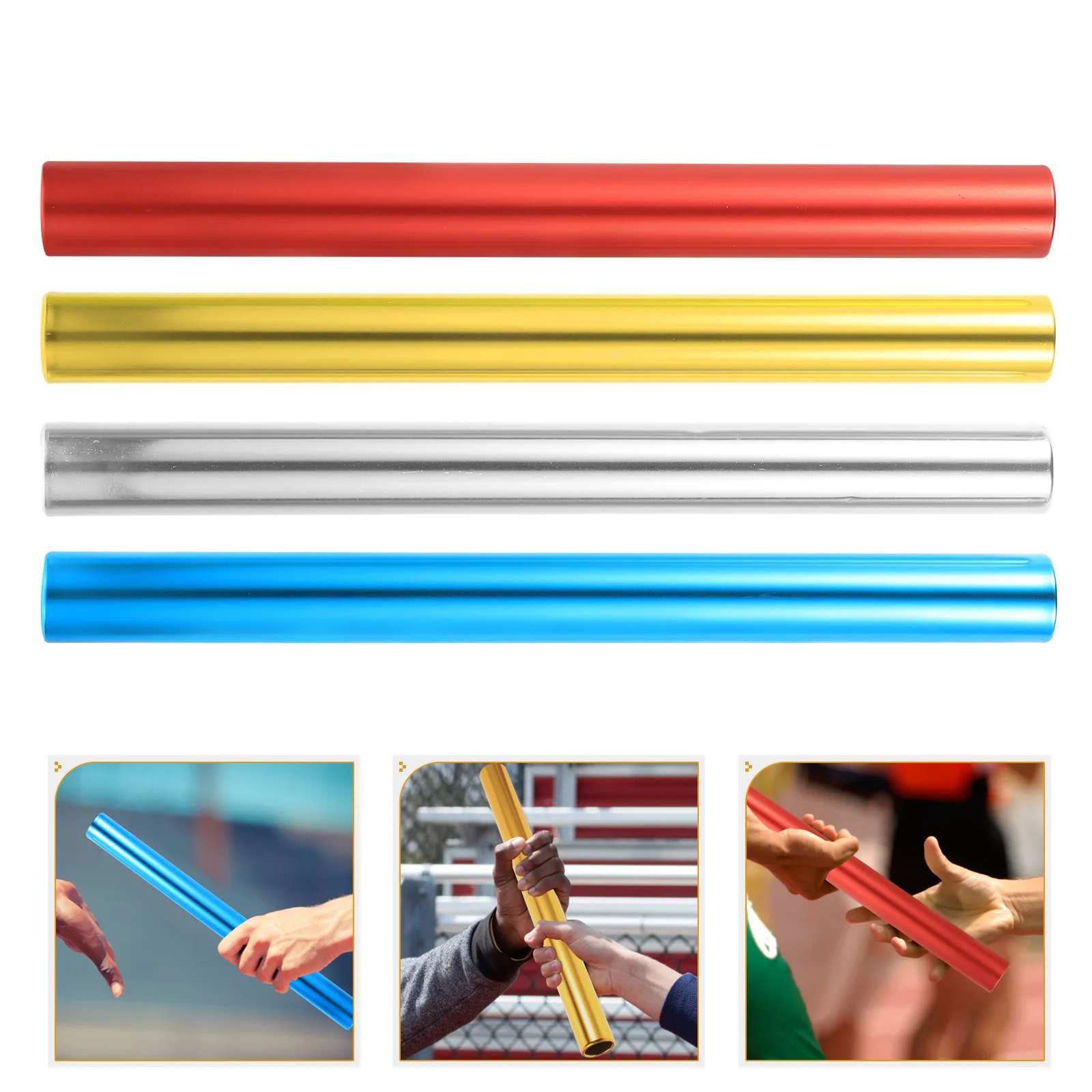 

4 Pcs Relay Race Supply for Kids 30X27X27CM Racing Sticks Competition Transfer Child