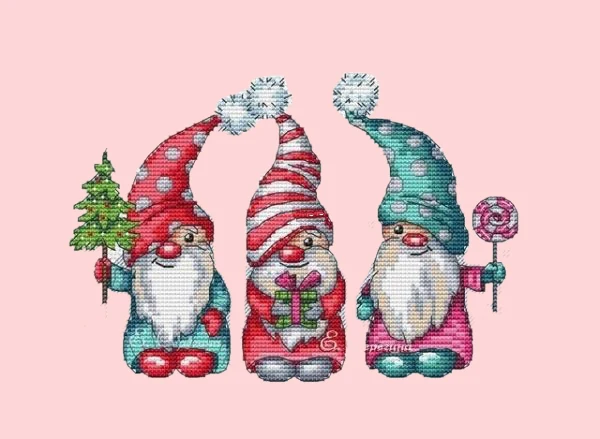 Dwarf Series Refrigerator Sticker, Plastic Canvas, Needlework Embroidery, Knitting Crafts, Cross Stitch Ornaments, 33-30-24, 14C