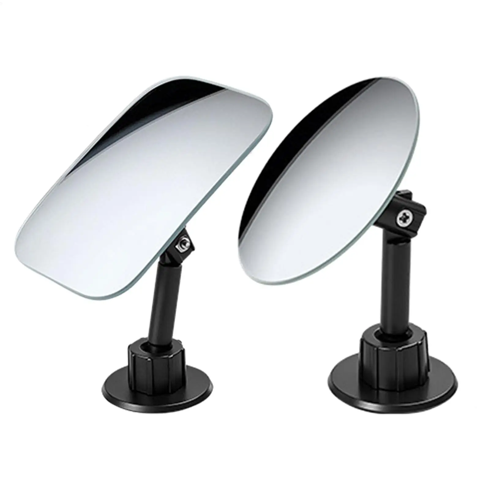 

Reversing Small Round Mirror Blind Spot Assist Mirror Wide-angle Field Of View 360 degrees Adjustable Folding Reflective Glass