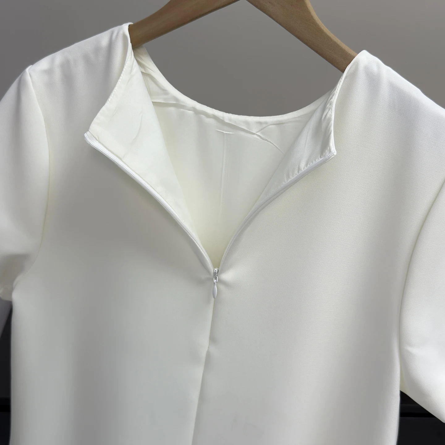 Simple trajet Ele lumière fleur bourgeon jupe ort Sve t-shirt acétate Dr été a-ligne Dr rond Neline couleur