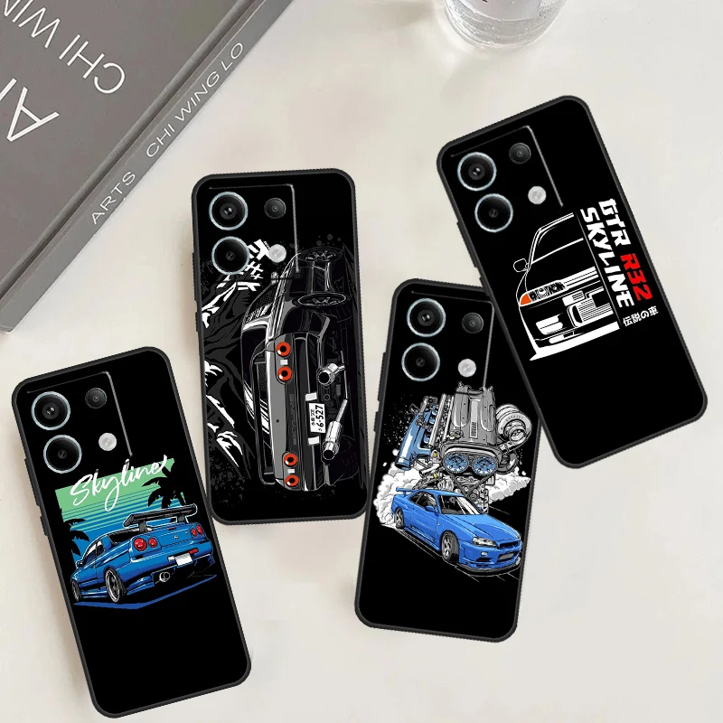 Skyline Gtr R32 Case For Redmi Note 13 Pro Plus 9 10 11 12 Pro 10S 11S 12S Redmi 13C 10A 9C 10C 12C Cover