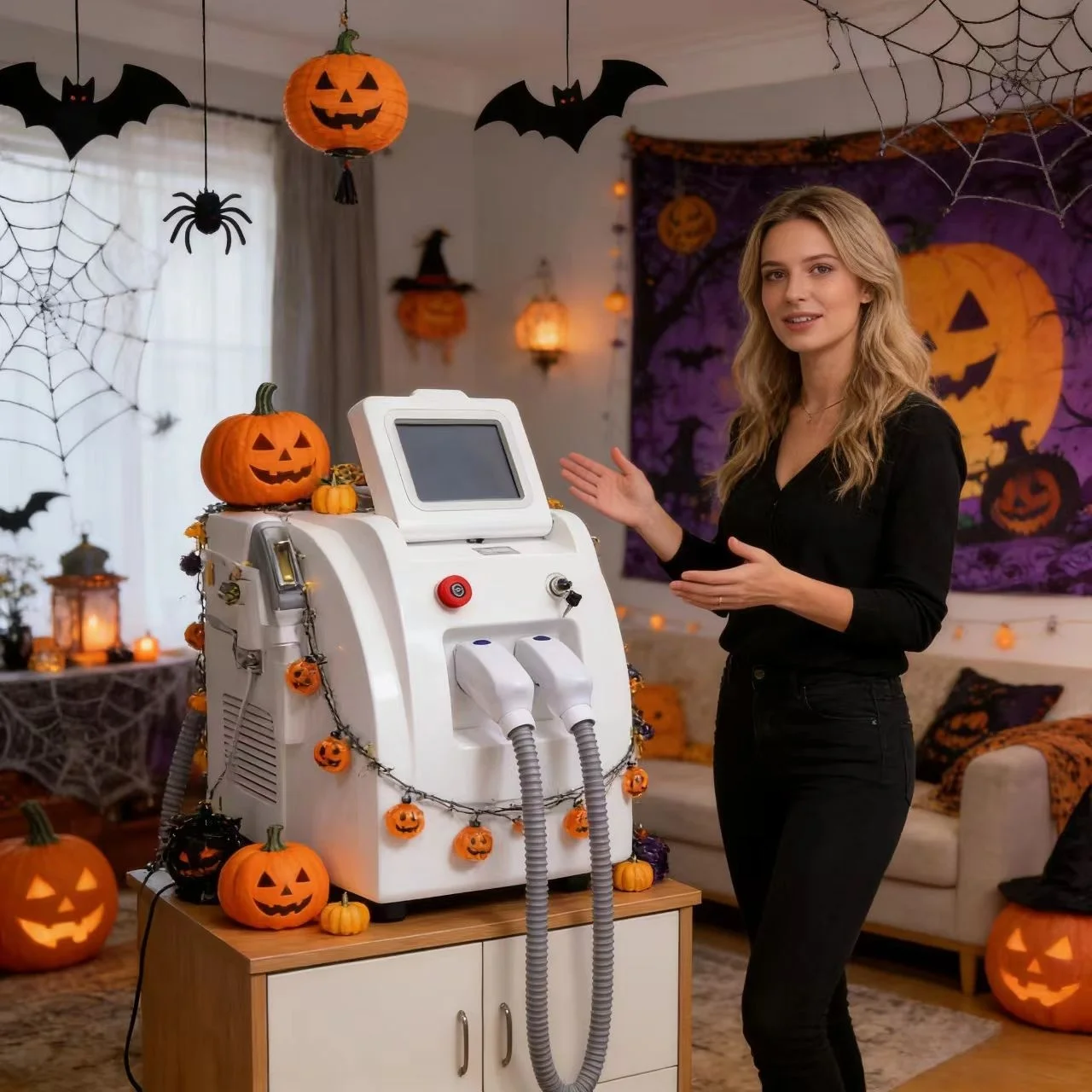 

Portable Laser 2 In 1 Nd Yag Tattoo Removal Machine IPL OPT L-aser Hair Removal Machine ND YAG Tattoo Removal Hair Laser