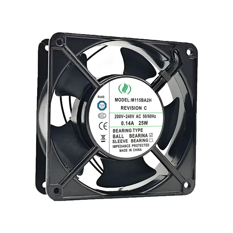 for MUTUALMOTOR M115BA2H M115BA1H Meitu Fan 12038 12CM 110V 220V New Replacement Cooling Blower Motor