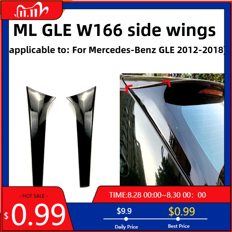 

Hot Ornaments For Mercedes Benz GLE Class W166 Ml 2012-2018 Tail Wing Outer Decoration Car Sticker Cross-border Modification Int
