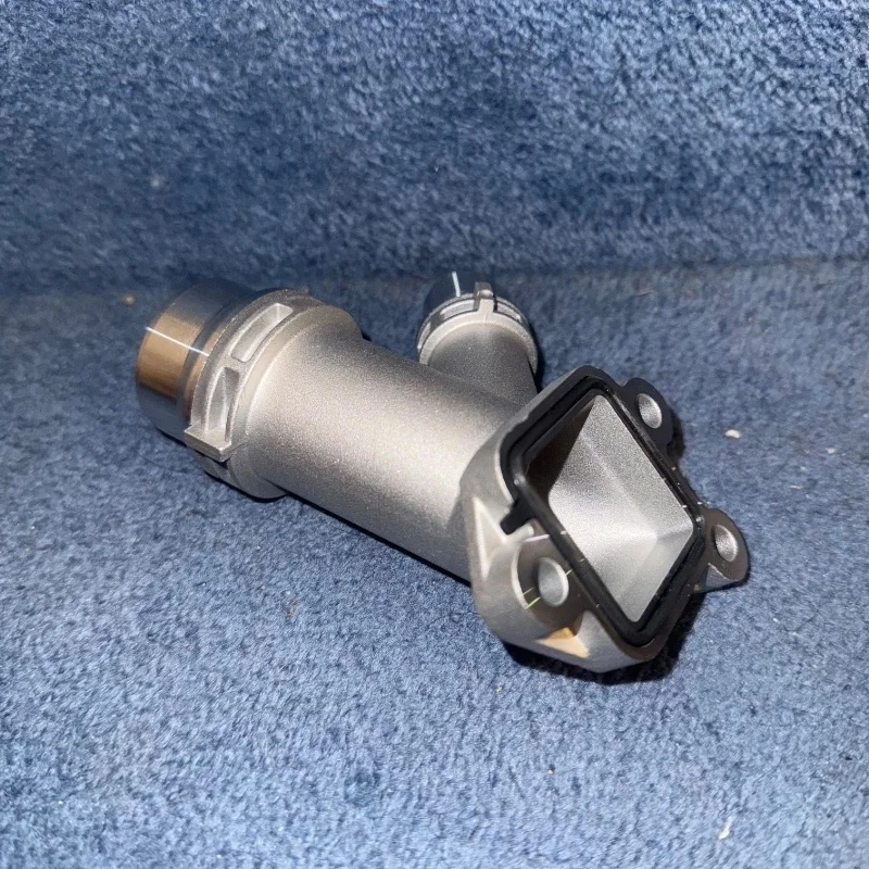 1Pcs Aluminum Waterpump Thermostat Connector Coolant Flange Pipe For BMW M47 M57 111122247744 11127806196 Engine Parts