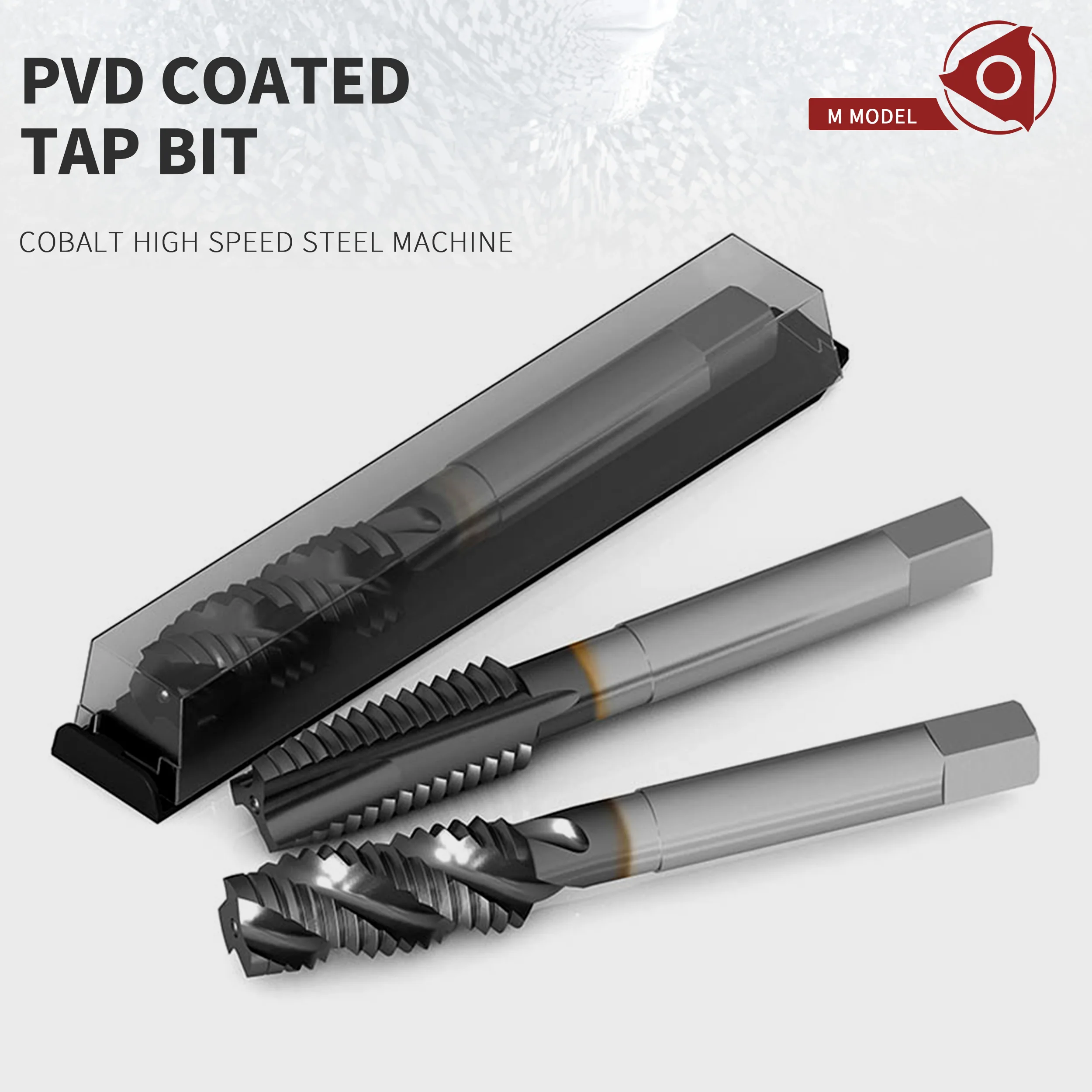 Cobalt-containing High Speed Steel Machine Tap Spiral Tip Tap PVD Coated Stainless Steel Tap Drill Sharp Durable M2 M4 M6 M8 M12