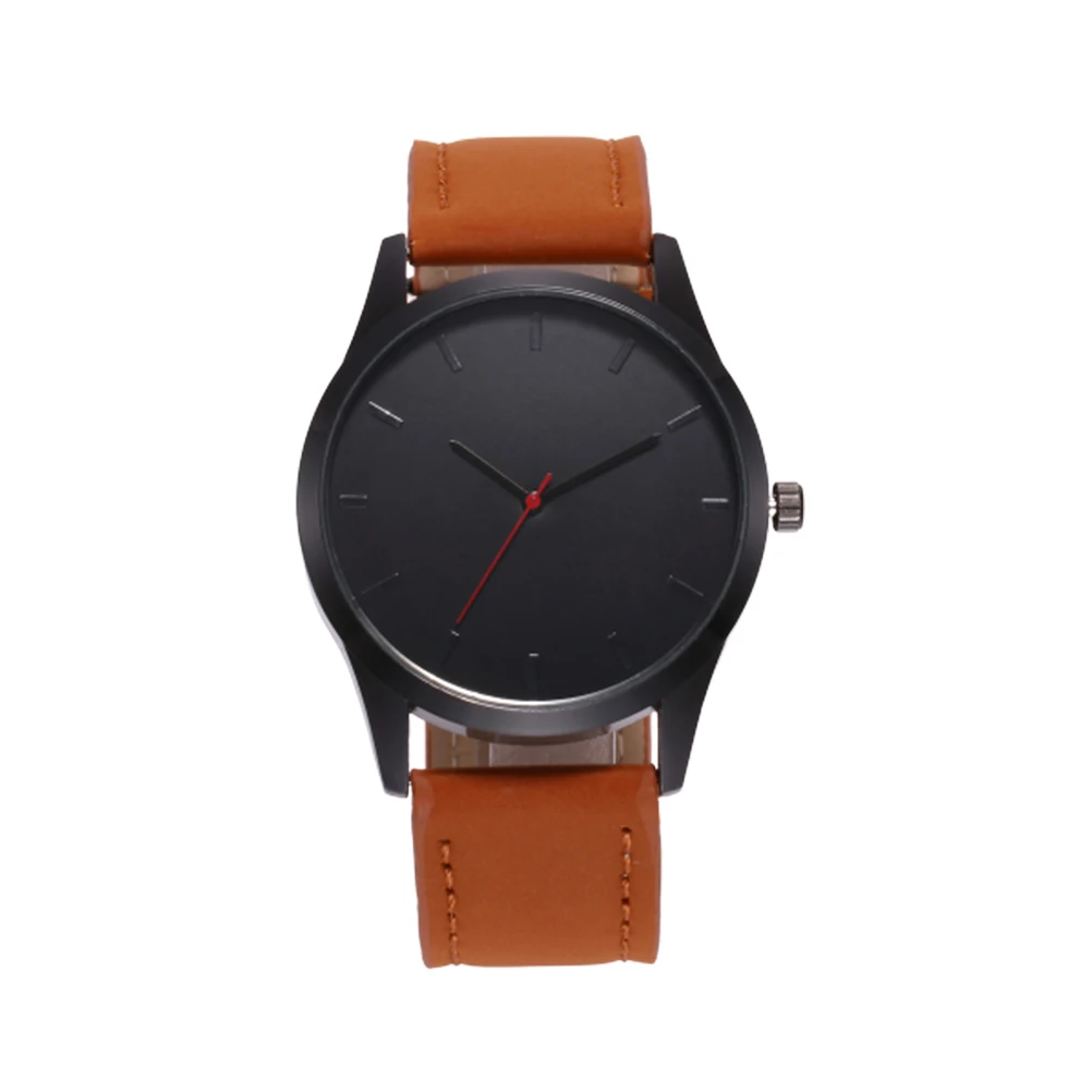 

Men Analog Quartz Band Wristwatch Daily Wear Classic Men Wrist Watch Quartz Watch Timepiece Brown