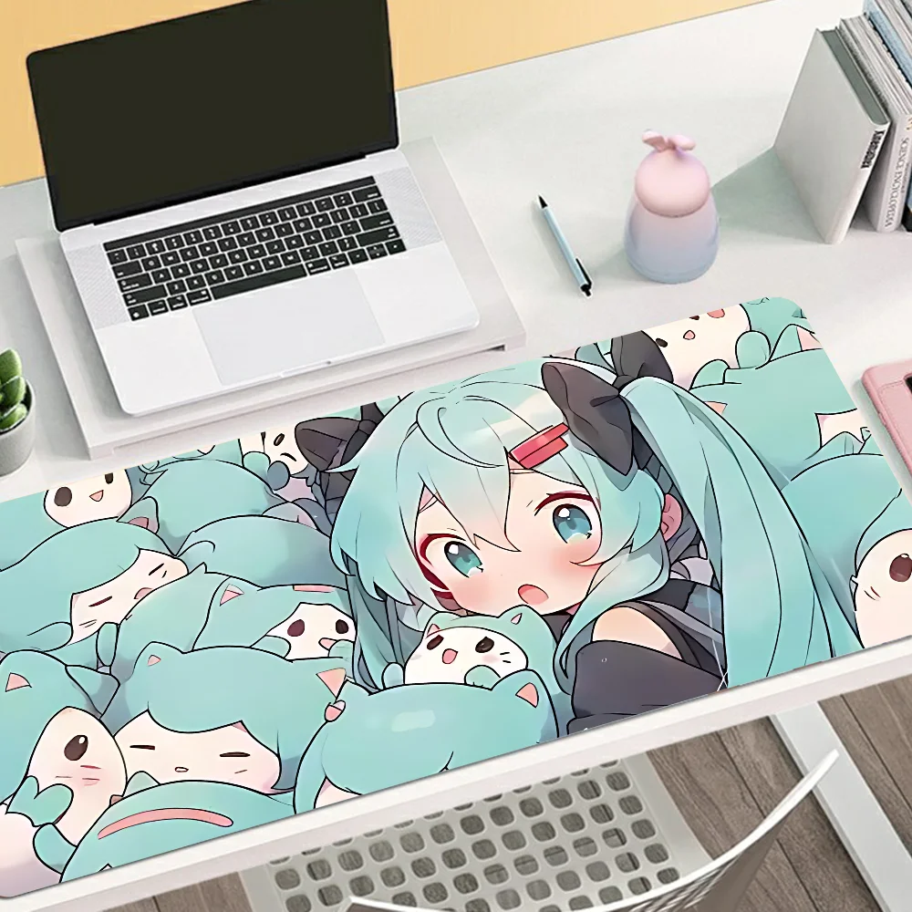 H-Hatsune M-Miku Mousepad Mousepad New Arrivals Large Gaming Mousepad L XL XXL Gamer Mouse Pad Size For Keyboards Mat