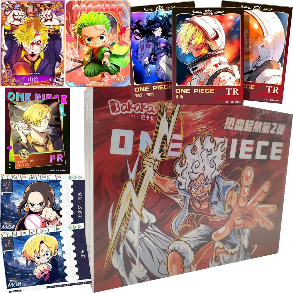 

One Piece Hot Blood Battle Anime Collection Cards Hot Blooded Departure II Cute Cartoon Character Puzzle Cards Birthday Gifts