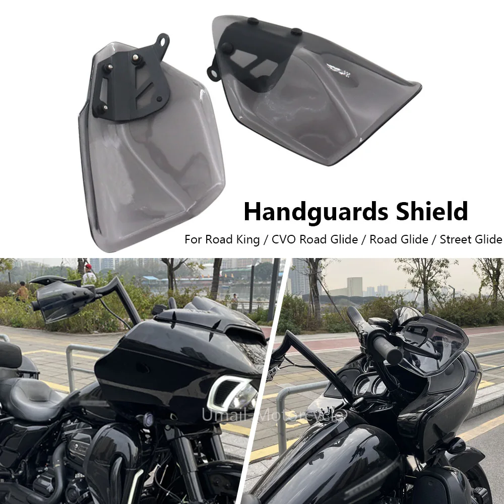 

Motorcycle Accessories Hand Guard Protector Handguard Shield For Harley Touring CVO Road Glide Street Glide Road King 2014-2023