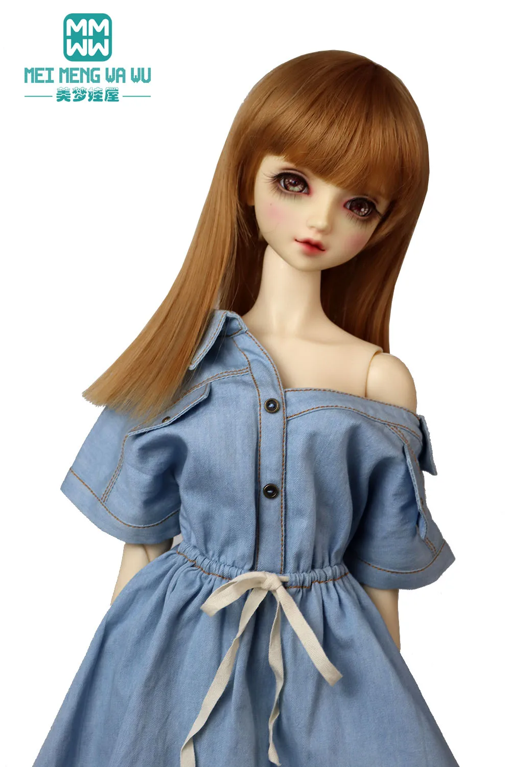 58-65cm 1/3 bjd dd sd Puppen kleider modisches Kleid Jeans rock Puppen zubehör Mädchen Geschenk