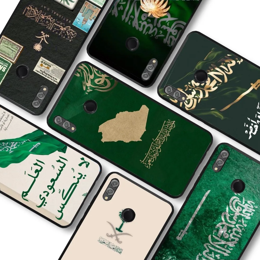 

Kingdom Of Saudi Arabia Flag Phone Case For Huawei Honor 10 Lite 9 20 7A 9X 30 50 60 70 Pro Plus Soft Silicone Cover