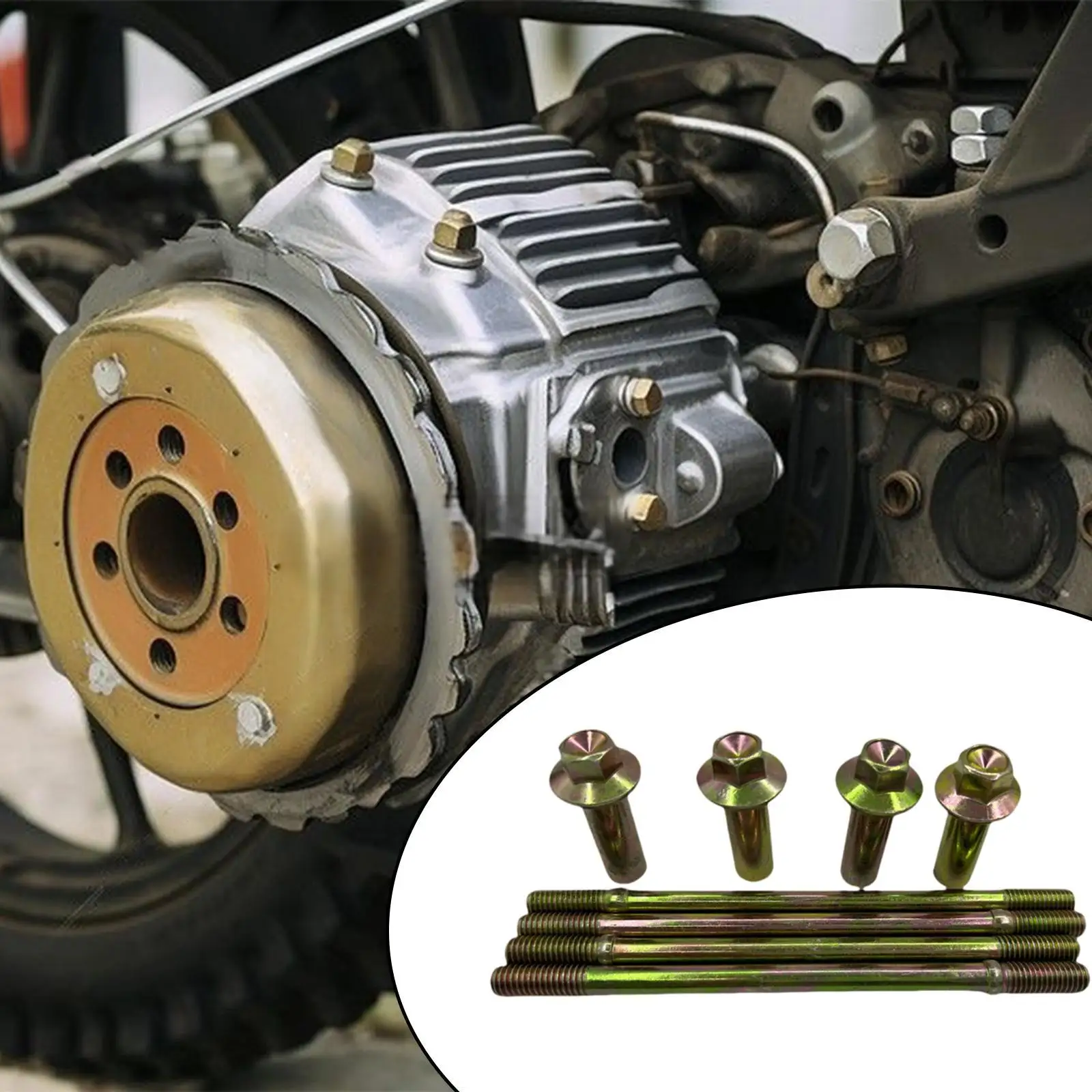 Cylinder Head Bolts Replacement Studs and Nuts for Zongshen CG125 CG150