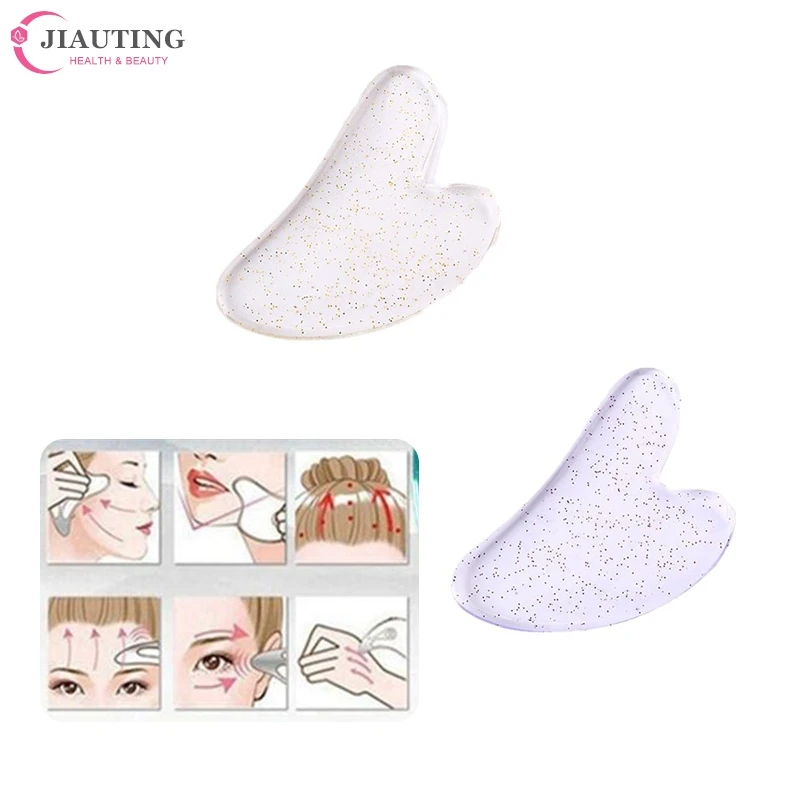 

1PC Resin Skin Scraping Resin Gua Sha Massage Board Guasha Plate Face Eye SPA Massager Scrapers Tool For Face Neck Back Body Leg