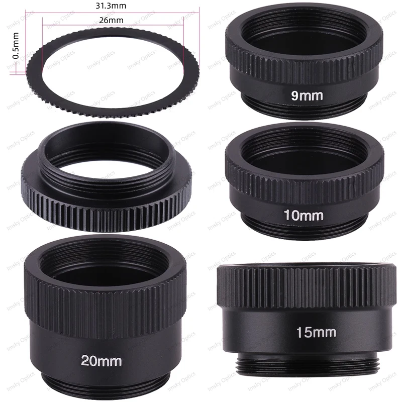 วงแหวนขยายพอร์ต C วงแหวนอะแดปเตอร์ C-CS การเชื่อมต่อกล้องอุตสาหกรรม พอร์ตกล้องวงจรปิด C เปิด วงแหวนเชื่อมต่อพอร์ต CS