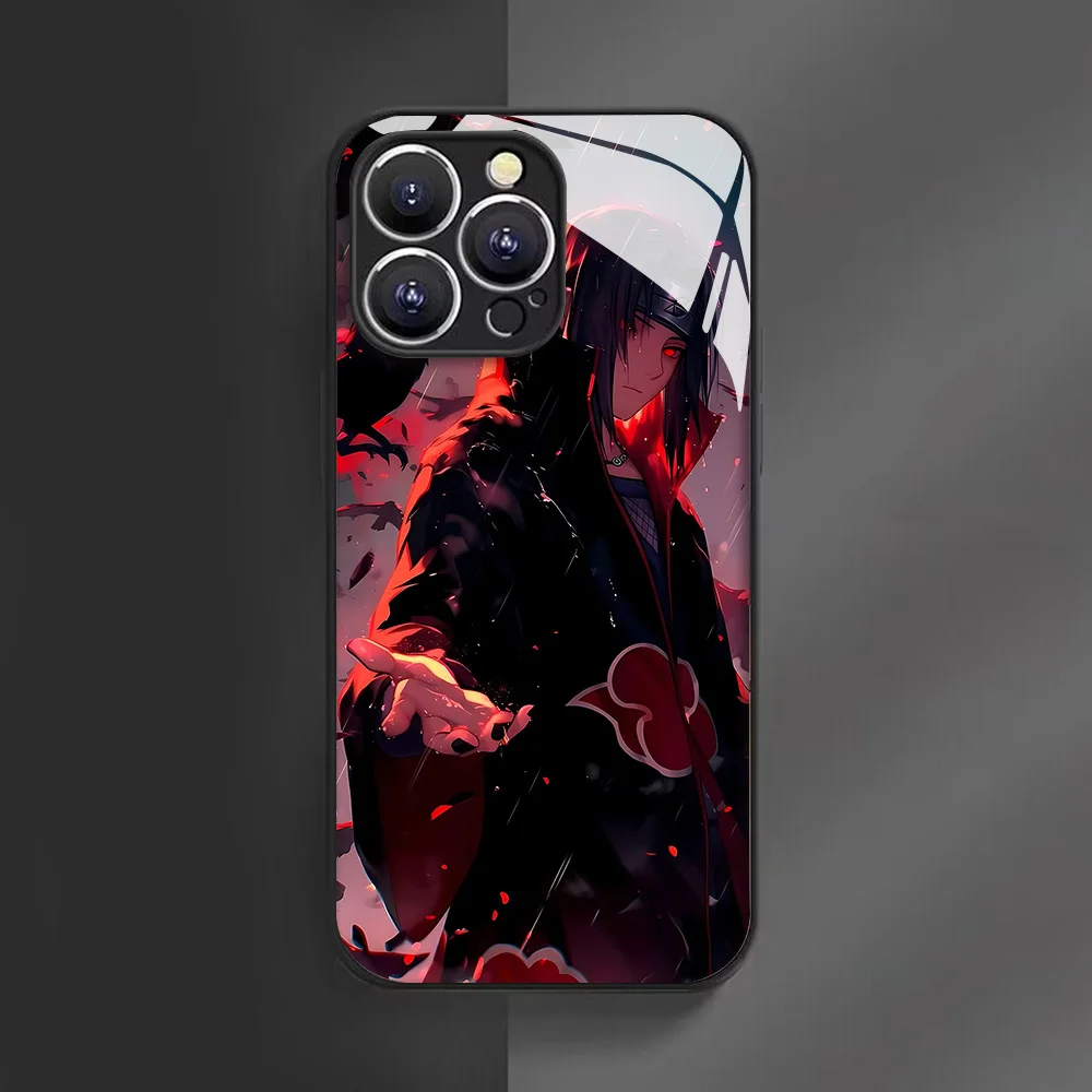 Coole Anime N-Naruto Handyhülle für Samsung Galaxy S26 S25 S24 S23 S22 S21 S20 S10 Edge Ultra Plus FE 4G 5G Glas-Silikon-Schutzhülle – Detail 5