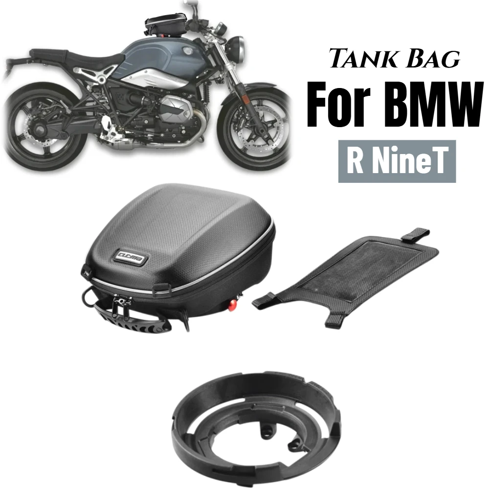 Tank Bag for BMW R NineT Pure Sport Racer Scrambler Urban G/S Motorcycle Fuel Gas Luggage Top Case Waterproof Adapter Quick Lock