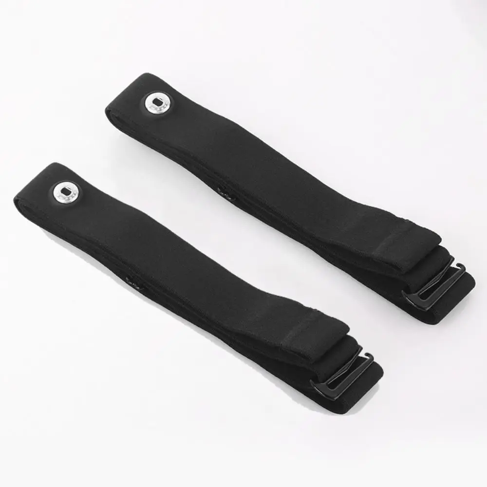 Elastic Heart Rate Monitor Replacement Strap Adjustable Black Chest Belt Strap Wear-resistant Nylon Sensor Band Belt