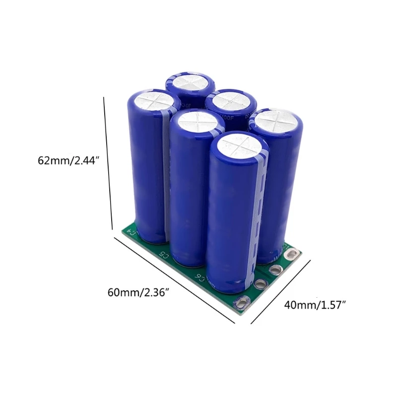 16V 16.6F Super Farad Capacitor 2.7V 100F Long Foot Low High Frequency Ultracapacitor for Car Power Supply