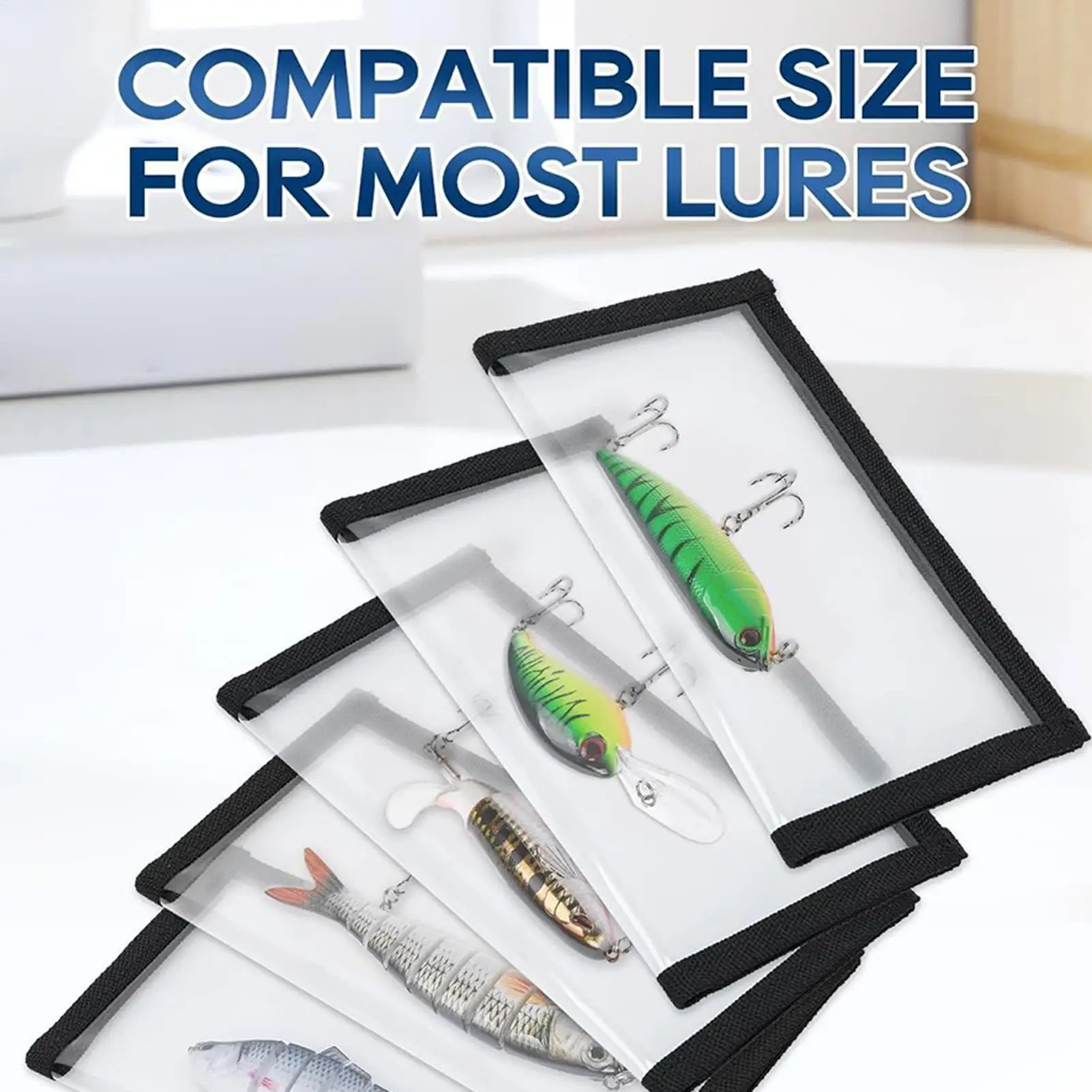1PCFishing Lure Covers For Rod Clear Protective Bait Cover L