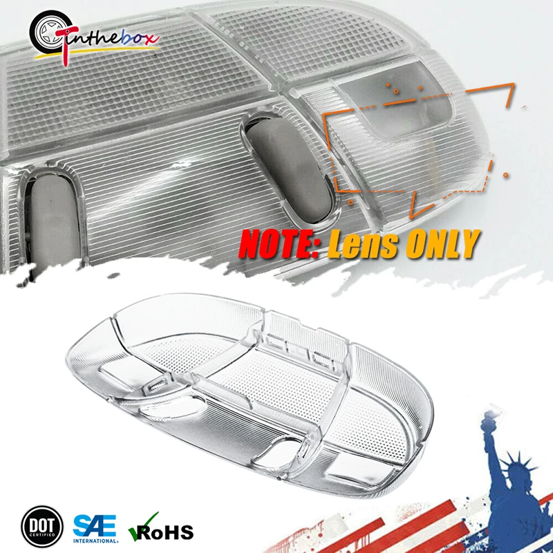 Gtinthebox-cubierta de luz de mapa de cúpula Interior de coche, accesorio para Ford Edge Expedition Explorer Flex Fusion, para Lincoln Aviator Mark LT
