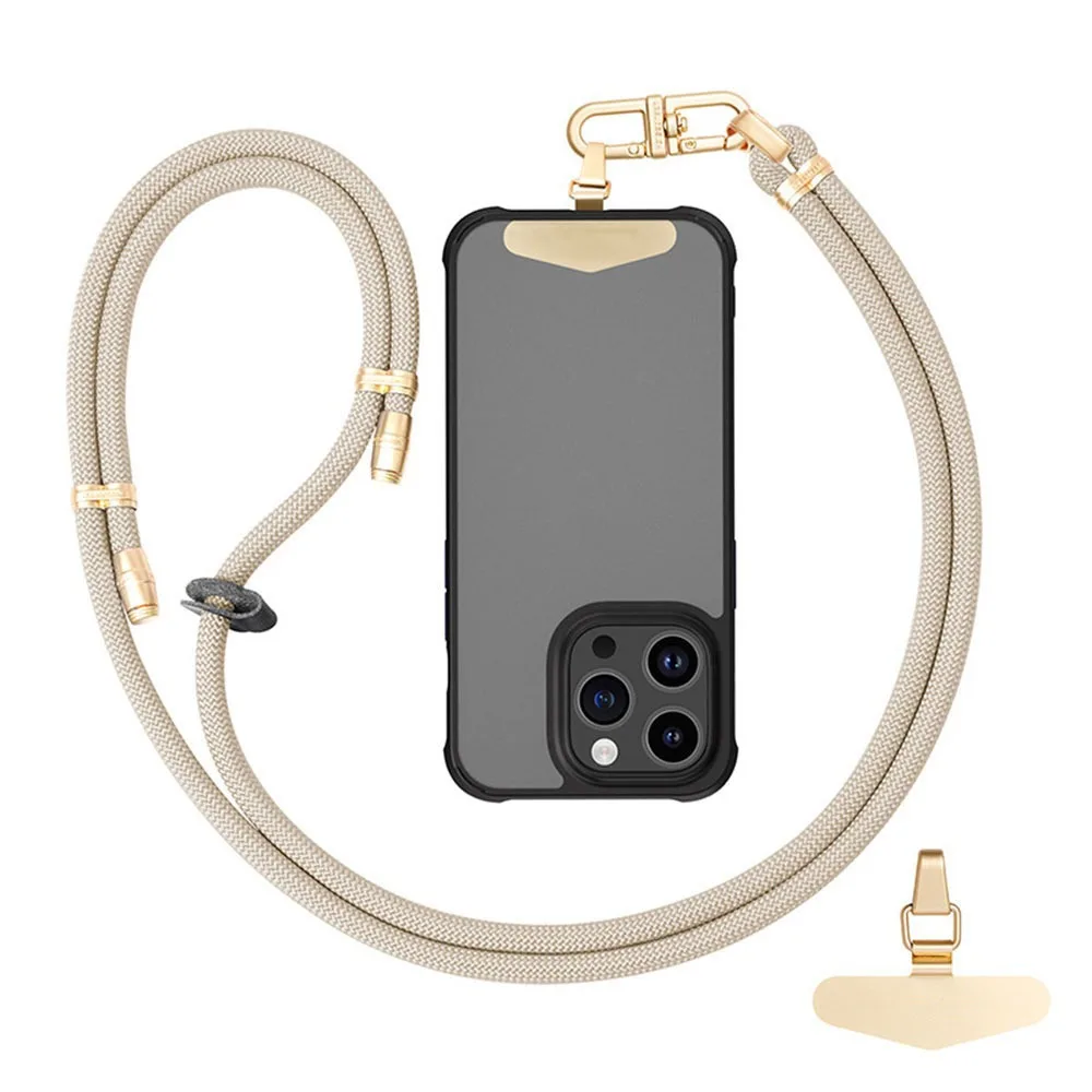 

Новый 8 мм жирный плетеный ремешок для телефона, выдвижной регулируемый шейный ремешок, анти-потерянная универсальная подвесная цепочка через плечо на шею