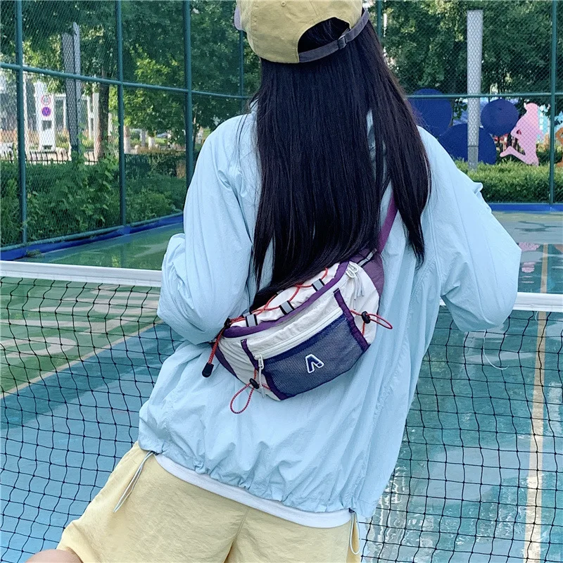 حقيبة صدر عصرية للأولاد من Ins حقيبة كروس متخصصة للرياضات الخارجية وركوب الدراجات وحقيبة كتف للنساء