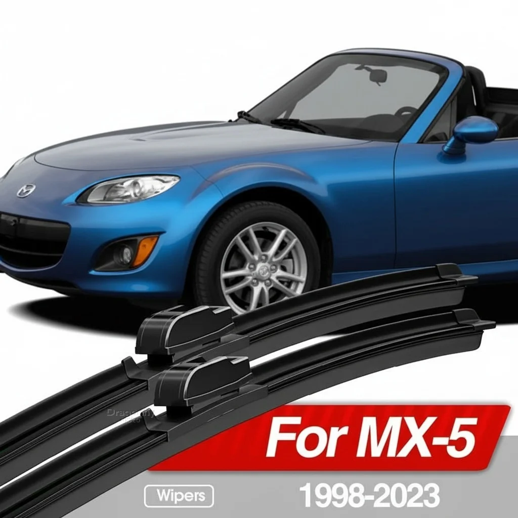 

Для Mazda MX-5 MX5 NB NC ND 1998-2023: Комплект из 2 щеток стеклоочистителя лобового стекла, аксессуары для окон 2000, 2005, 2014, 2015, 2020 годов выпуска