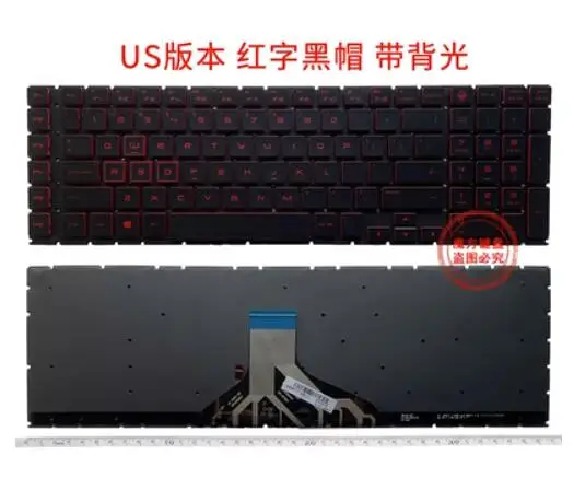 US RED Backlit Keyboard for HP 17-CB 17-cb0003xx 17-cb0006xx TPN-C144 Q211 C143