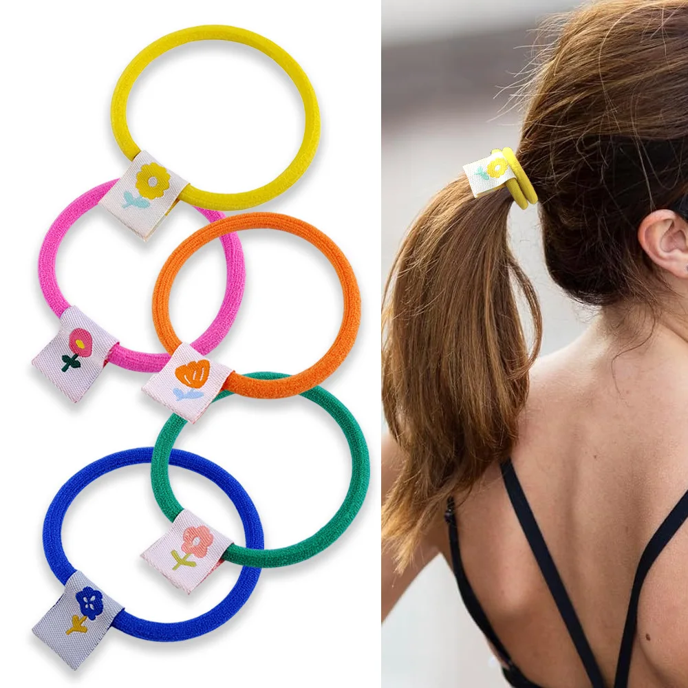 20pcs Women Hair Ties Basic High Elastic Scrunchie Candy Color Fabric No-slip Hair Ropes Korean Hair Accessories Ponytail Holder