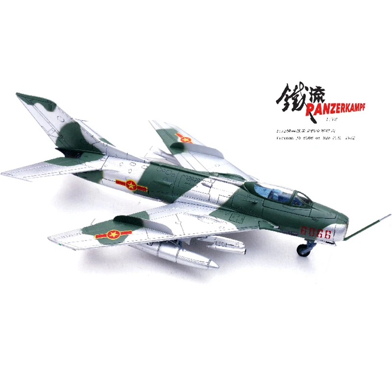 1:72 Scale 14640PK Vietnam Air Force J-6 Military Fighter Aircraft Model Diecast Alloy Static Display Souvenir Classics Toy Gift