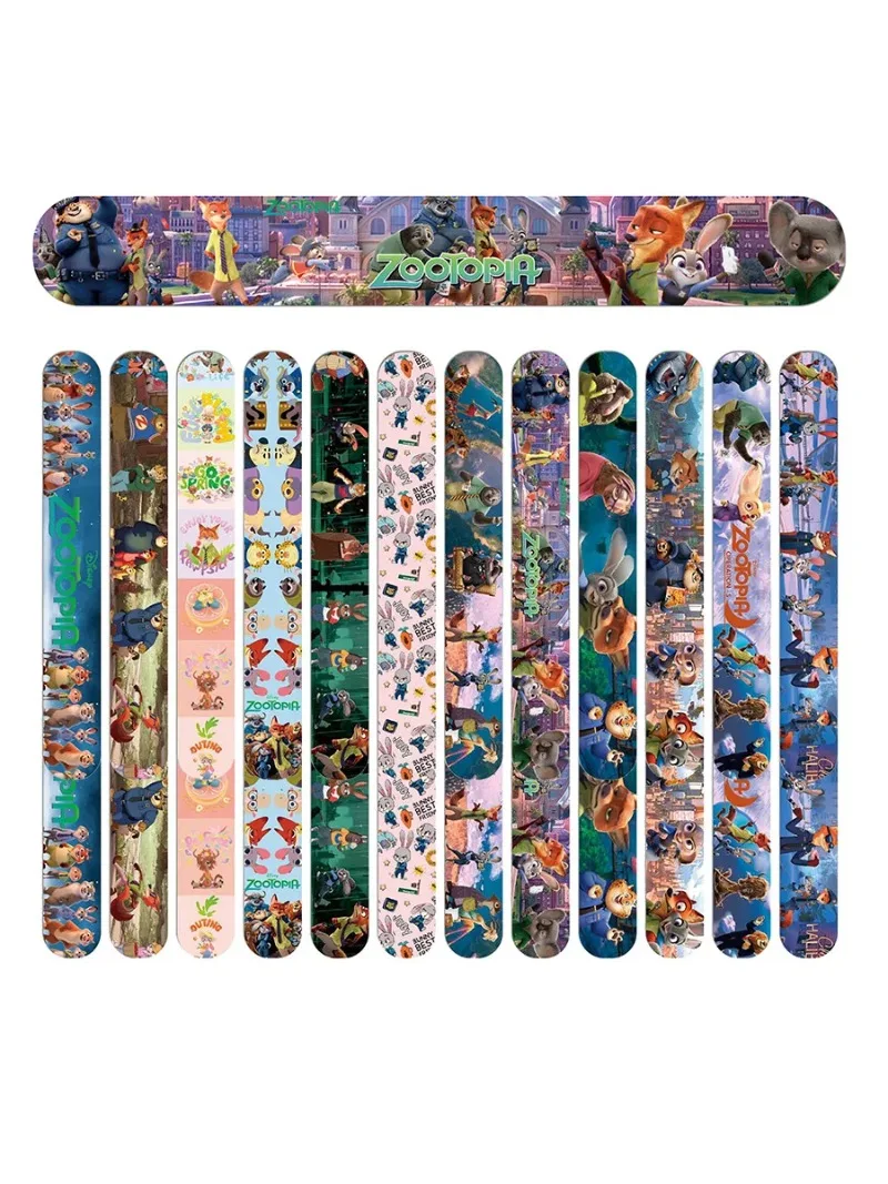 Zootopia fête d'anniversaire faveur enfants fête cadeau faveur timbre gifle Bracelets autocollants cadeaux sac porte-clés sacs en papier bébé douche