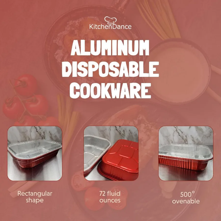 مقلاة بغطاء على شكل قبة - مقالي من رقائق الخبز شديدة التحمل مقاس 11 × 7 بوصة، مثالية للكعك المنزلي والدخول - وعاء كبير آمن للفرن